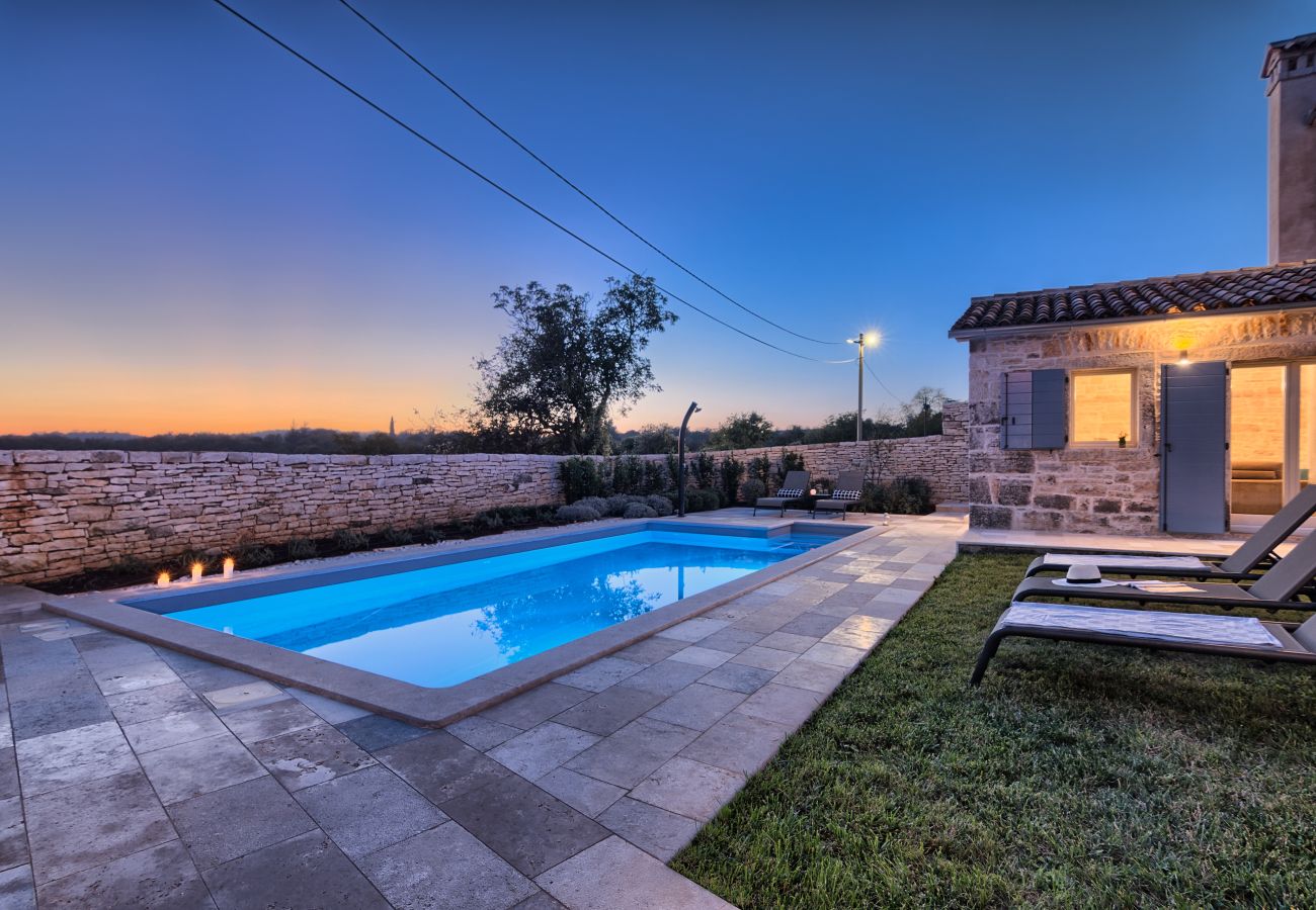 Villa in Kurili - Charming Villa Spirit of Istria near Rovinj for 6 persons with 32 m2 private pool & jacuzzi