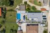 Villa in Pomer - Villa Pergosa near Medulin for 8 persons with 38 m2 pool, sea view - only 200 meters from beach