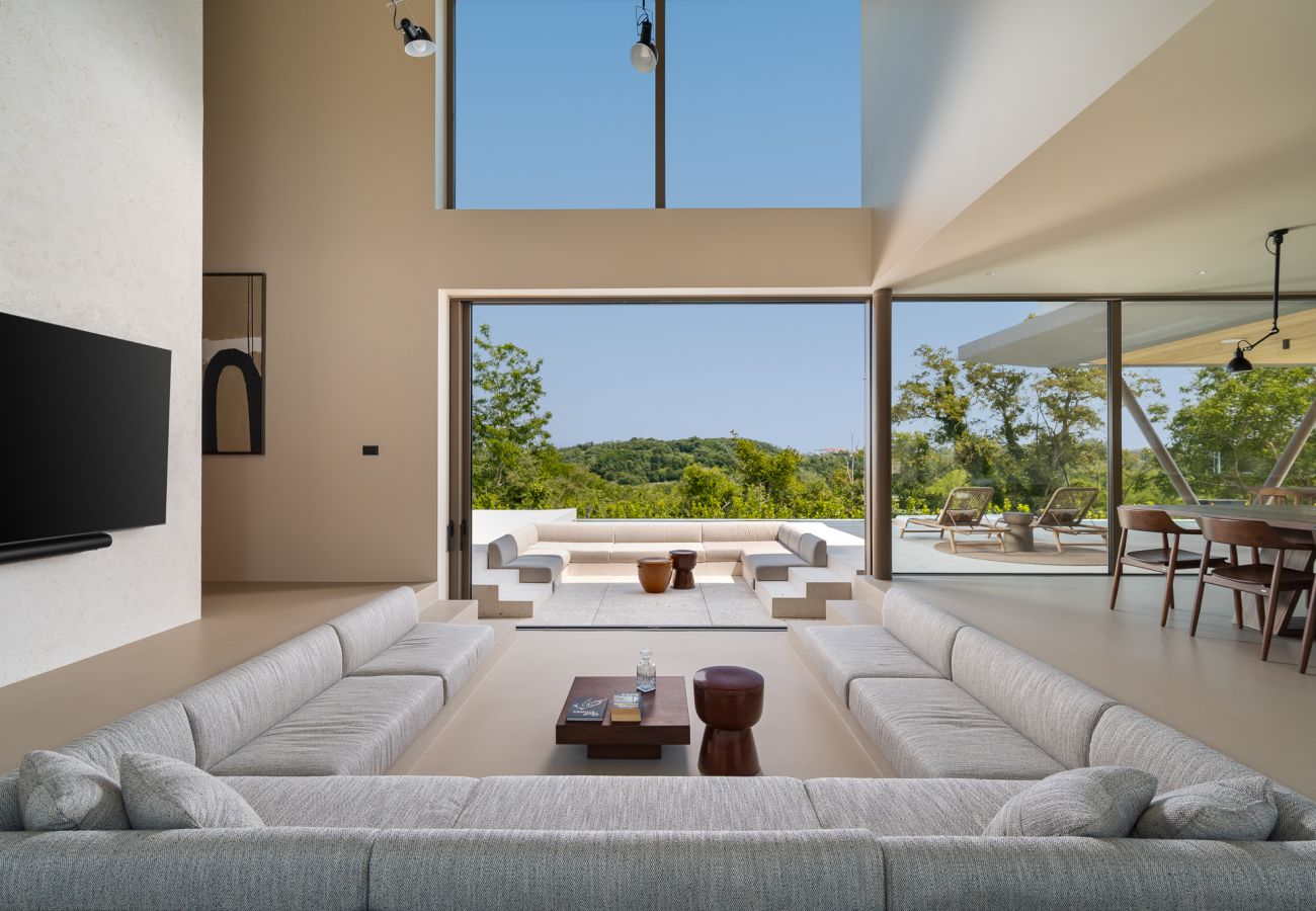 Villa in Brajkovici - Villa bOx in Central Istria for 14 persons with wellness, 54 m2 heated pool, & kids playground