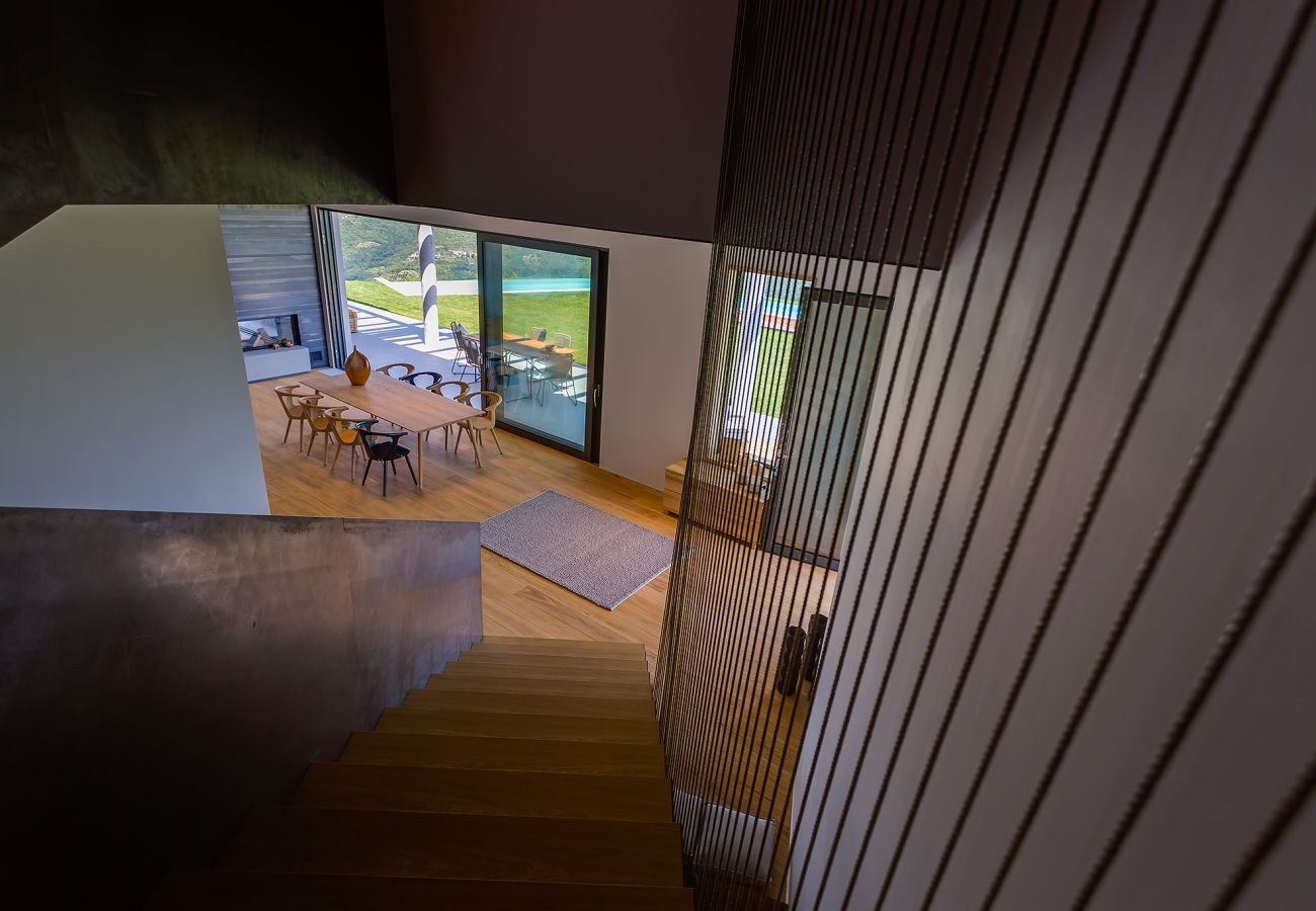 Villa in Pazin - Villa Vista Zamask for 7 persons near Motovun with 60 m2 heated pool, free bikes & panoramic view