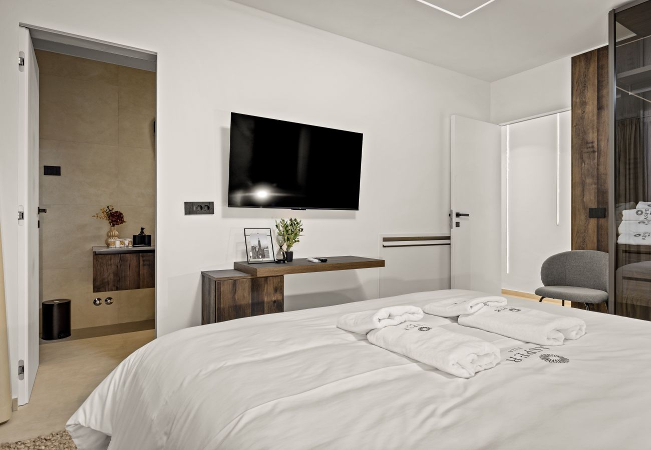 Villa in Ližnjan - Villa Asper near Medulin for 8 persons with 40 m2 private pool, sea view and only 1 km from beach - pet friendly