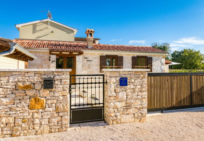 Villa a Sveti Kirin - Villa Rajana for 14 persons with kids playground & pool heating in Central Istria Villa a Sveti Kirin - Villa Rajana for 14 persons with kids playground & pool heating in Central Istria