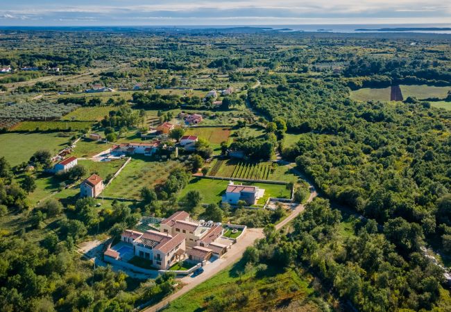 Villa a Sveti Kirin - Villa Rajana for 14 persons with kids playground & pool heating in Central Istria Villa a Sveti Kirin - Villa Rajana for 14 persons with kids playground & pool heating in Central Istria