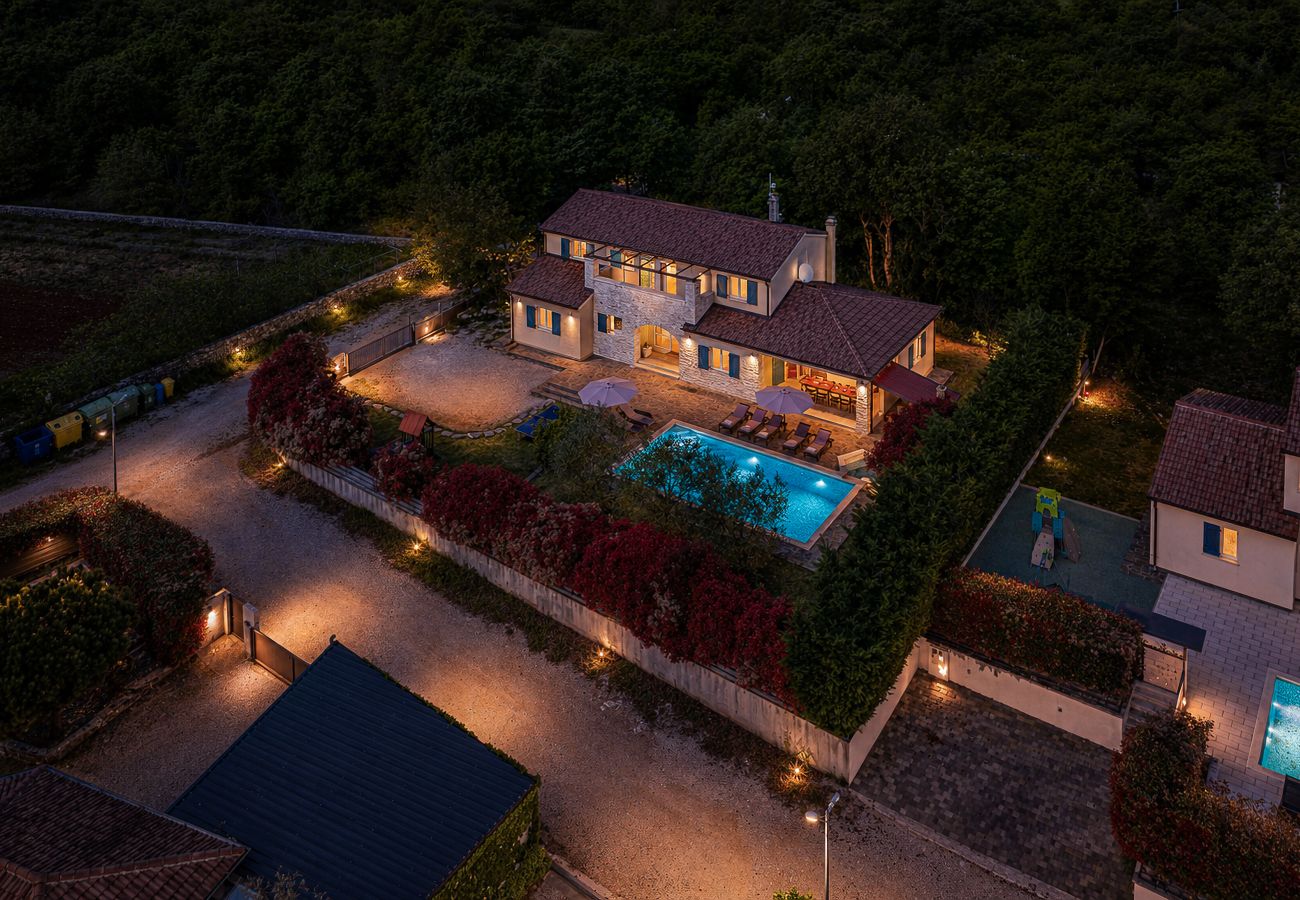 Villa a Mužini - Villa Martha in Central Istria with private pool - wellness / table tennis for 12 persons