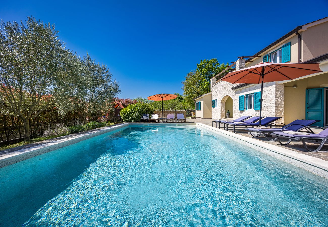Villa a Mužini - Villa Martha in Central Istria with private pool - wellness / table tennis for 12 persons