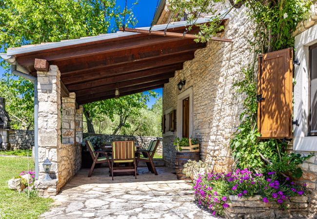 Villa a Sveti Kirin - House Edera in Central Istria for 6 people with large garden and salt - water private pool Villa a Sveti Kirin - House Edera in Central Istria for 6 people with large garden and salt - water private pool