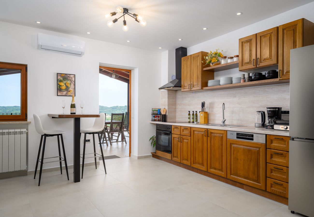Villa a Zamaski Dol - Villa Zamask for 7 people in Central Istria with jacuzzi & sauna
