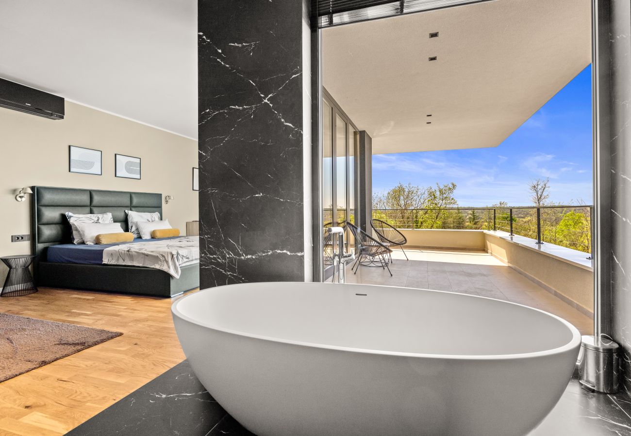 Villa a Šterna - Luxury Villa She for 6 people with 61 m2 private pool, playground & activities on-side for adults and kids