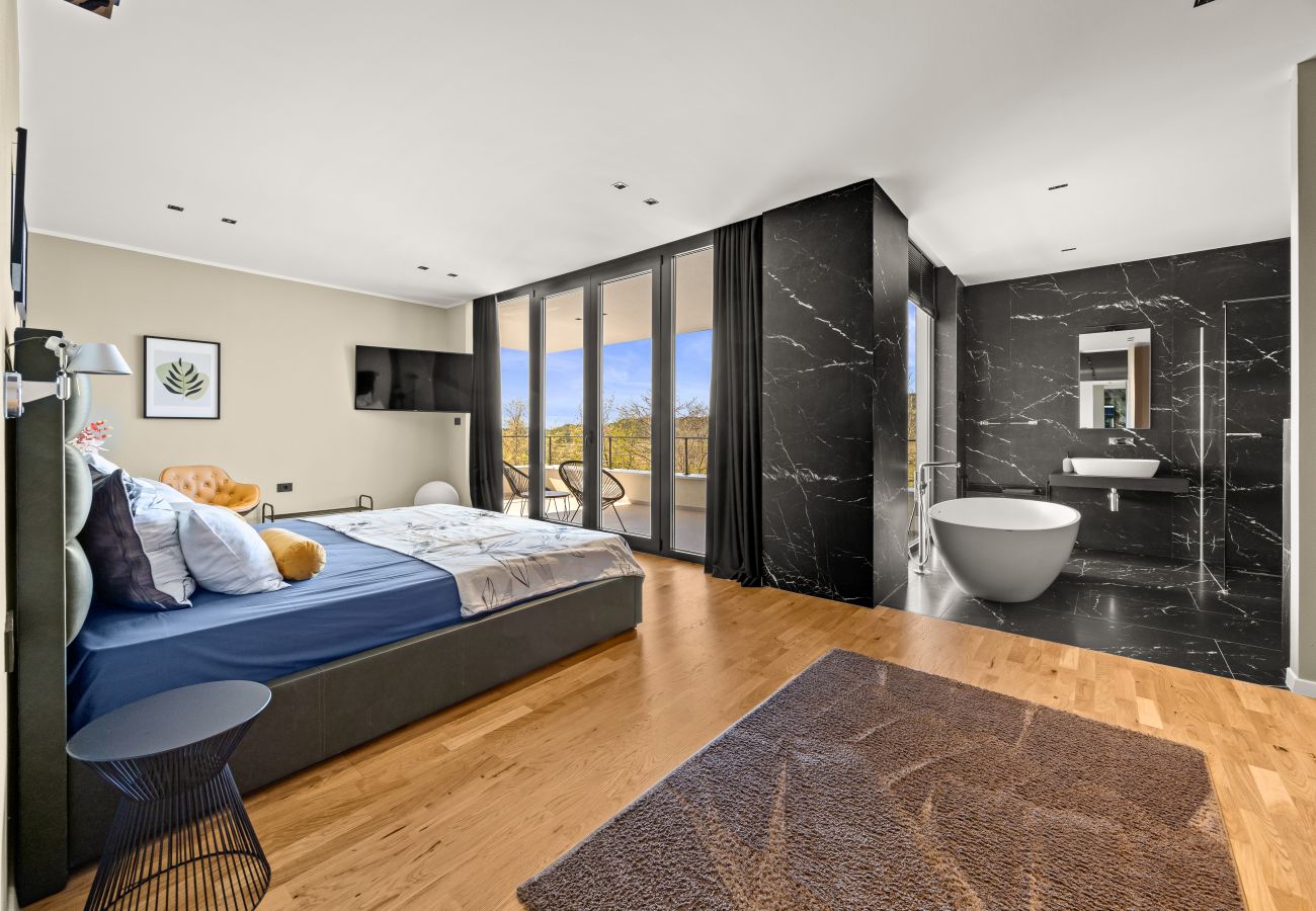Villa a Šterna - Luxury Villa She for 6 people with 61 m2 private pool, playground & activities on-side for adults and kids