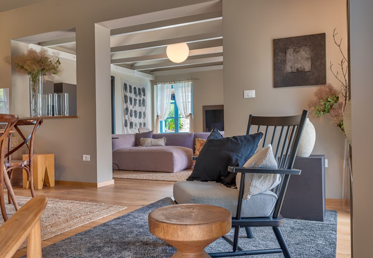 Villa a Vardica - Villa Griota for 8 people near Umag with private pool, jacuzzi & sea view - pet friendly