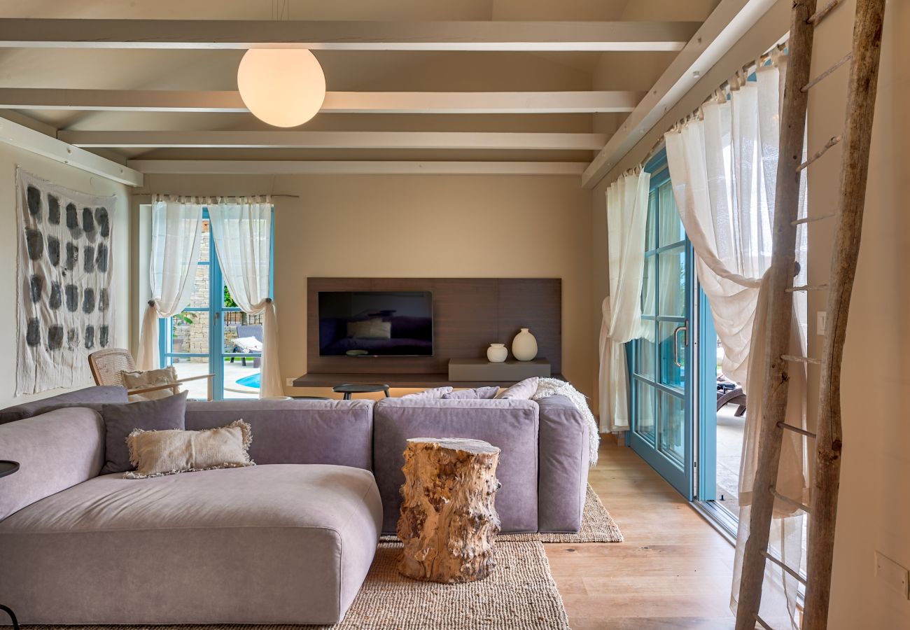 Villa a Vardica - Villa Griota for 8 people near Umag with private pool, jacuzzi & sea view - pet friendly