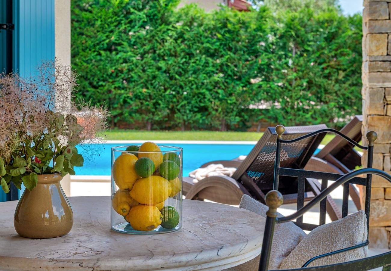 Villa a Vardica - Villa Griota for 8 people near Umag with private pool, jacuzzi & sea view - pet friendly