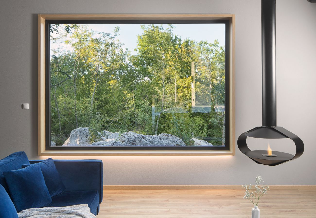 Villa a Kršan - Villa Mons Caldera for 10 people with 40 m2 infinity heated pool & kids playground