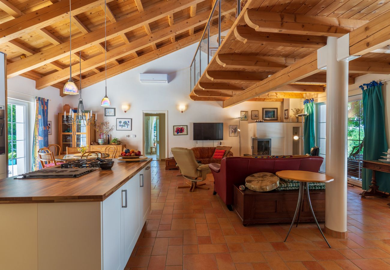 Villa a Brgod - Villa Arte for 6 people near Labin - Rabac for 6 people with sea view & private pool