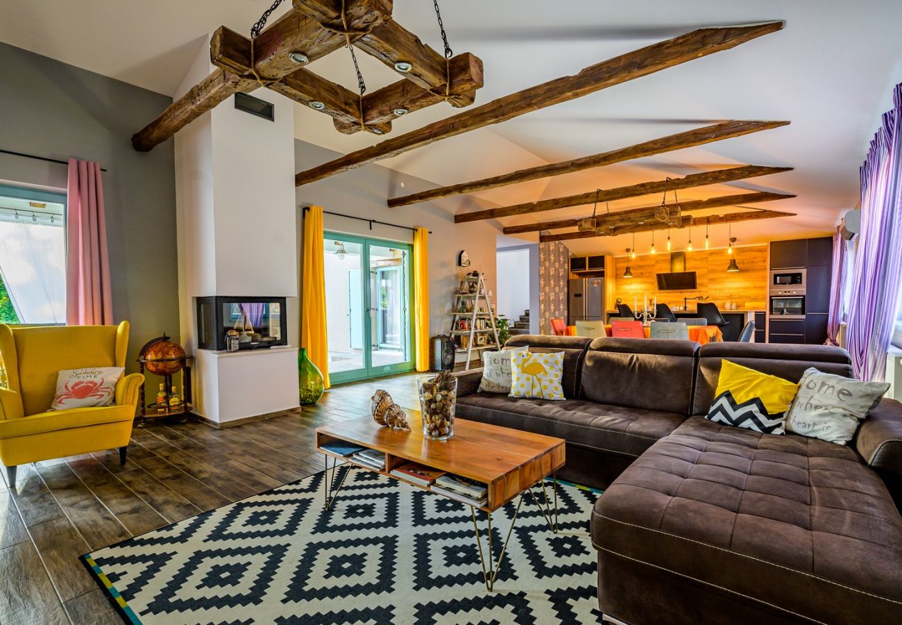 Villa a Juršici - Villa Desire for 10 people in Central Istria with private 53 m2 pool and pet friendly 