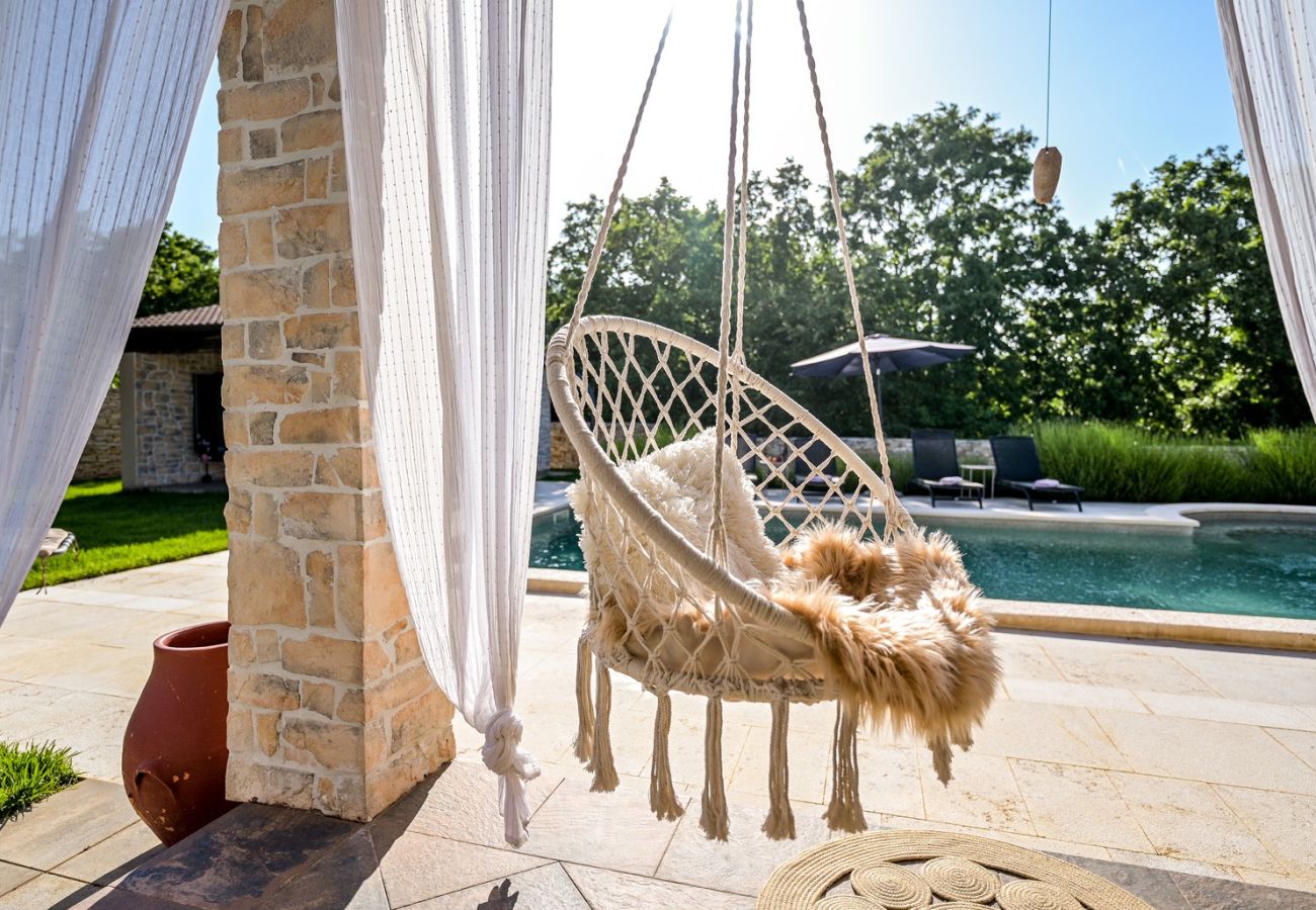 Villa a Juršici - Villa Desire for 10 people in Central Istria with private 53 m2 pool and pet friendly 