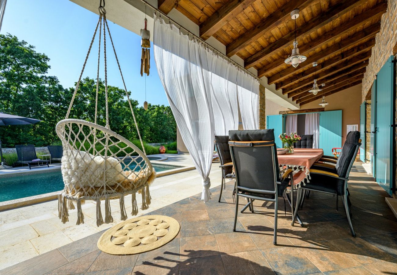 Villa a Juršici - Villa Desire for 10 people in Central Istria with private 53 m2 pool and pet friendly 