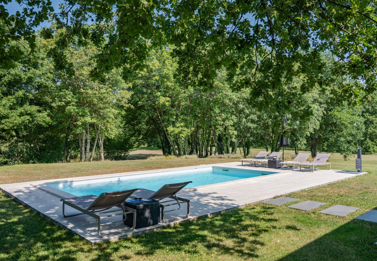 Villa a Kraj Drage - Villa Aria Labin for 6 persons with private 32 m2 pool, kids playground and large garden 