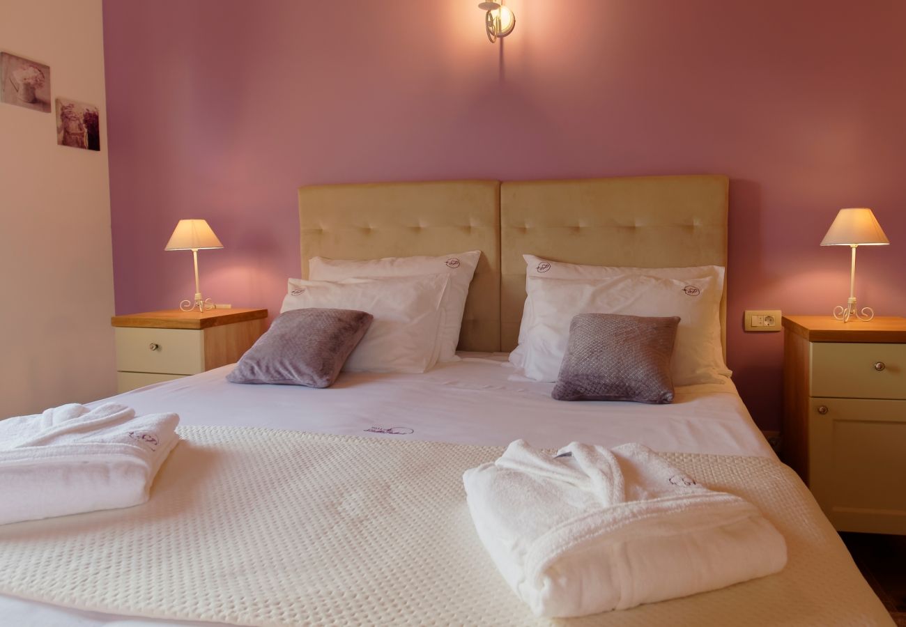 Villa a Srebrnići - Villa Stella Polaris for 8 persons in Central Istria with private pool, sea view, large garden & kids playground