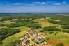 Villa a Srebrnici - Villa Stella Polaris for 8 persons in Central Istria with private pool, sea view, large garden & kids playground