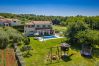 Villa a Srebrnici - Villa Stella Polaris for 8 persons in Central Istria with private pool, sea view, large garden & kids playground
