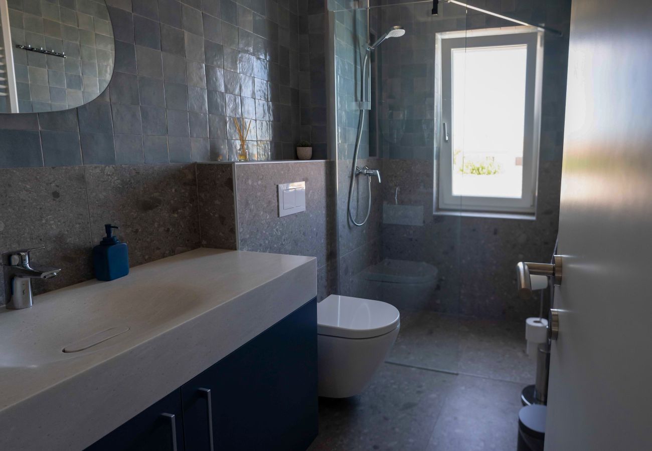 Villa a Rapavel - Villa Blue Moon for 9 persons near Poreč with 42 m2 heated pool, wellness, kids playground & sea view