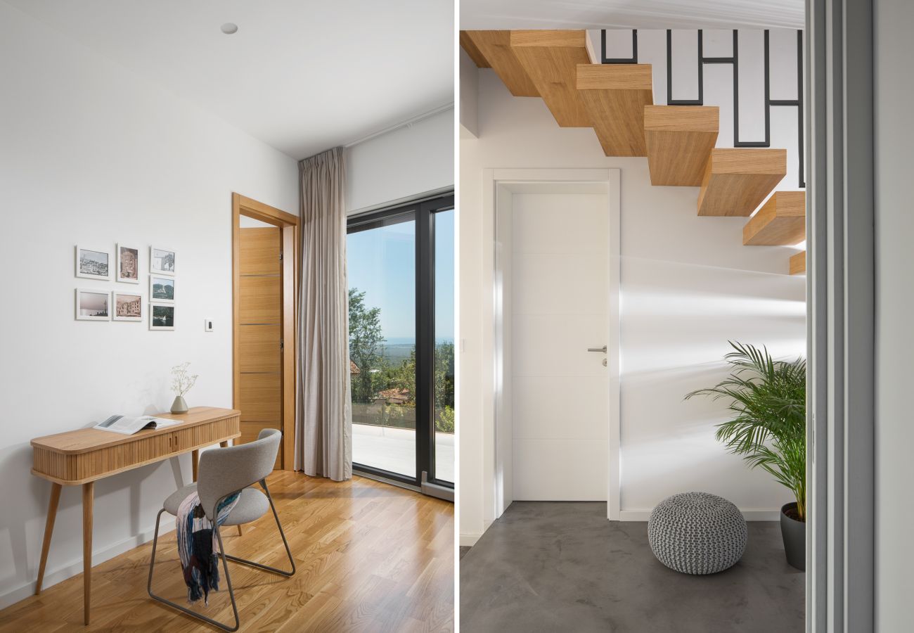 Villa a Brnobici - Villa Mariva for 8 persons near Poreč with 44 m2 heated pool, sea view, fitness & kids playground