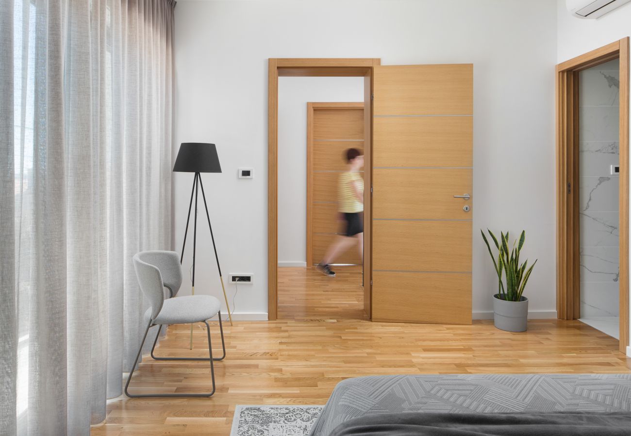 Villa a Brnobici - Villa Mariva for 8 persons near Poreč with 44 m2 heated pool, sea view, fitness & kids playground