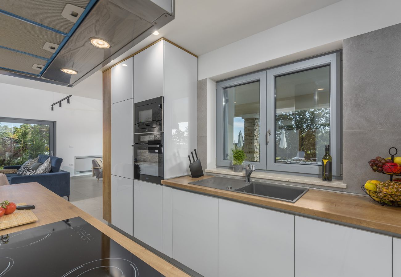 Villa a Mali Golji - Villa Aurelia near Labin for 9 persons with heated 60 m2 pool, wellness & kids playground