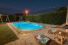 Villa a Cerion - Villa Nonni in Central Istria for 4 persons with 32 m2 private pool, jacuzzi, free bikes & kids playground