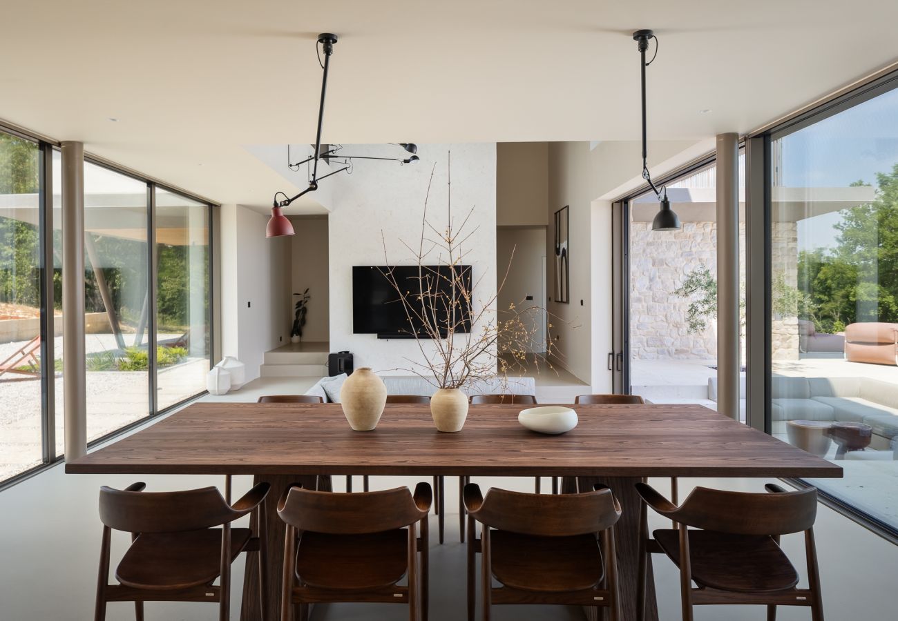 Villa a Brajkovici - Villa bOx in Central Istria for 14 persons with wellness, 54 m2 heated pool, & kids playground