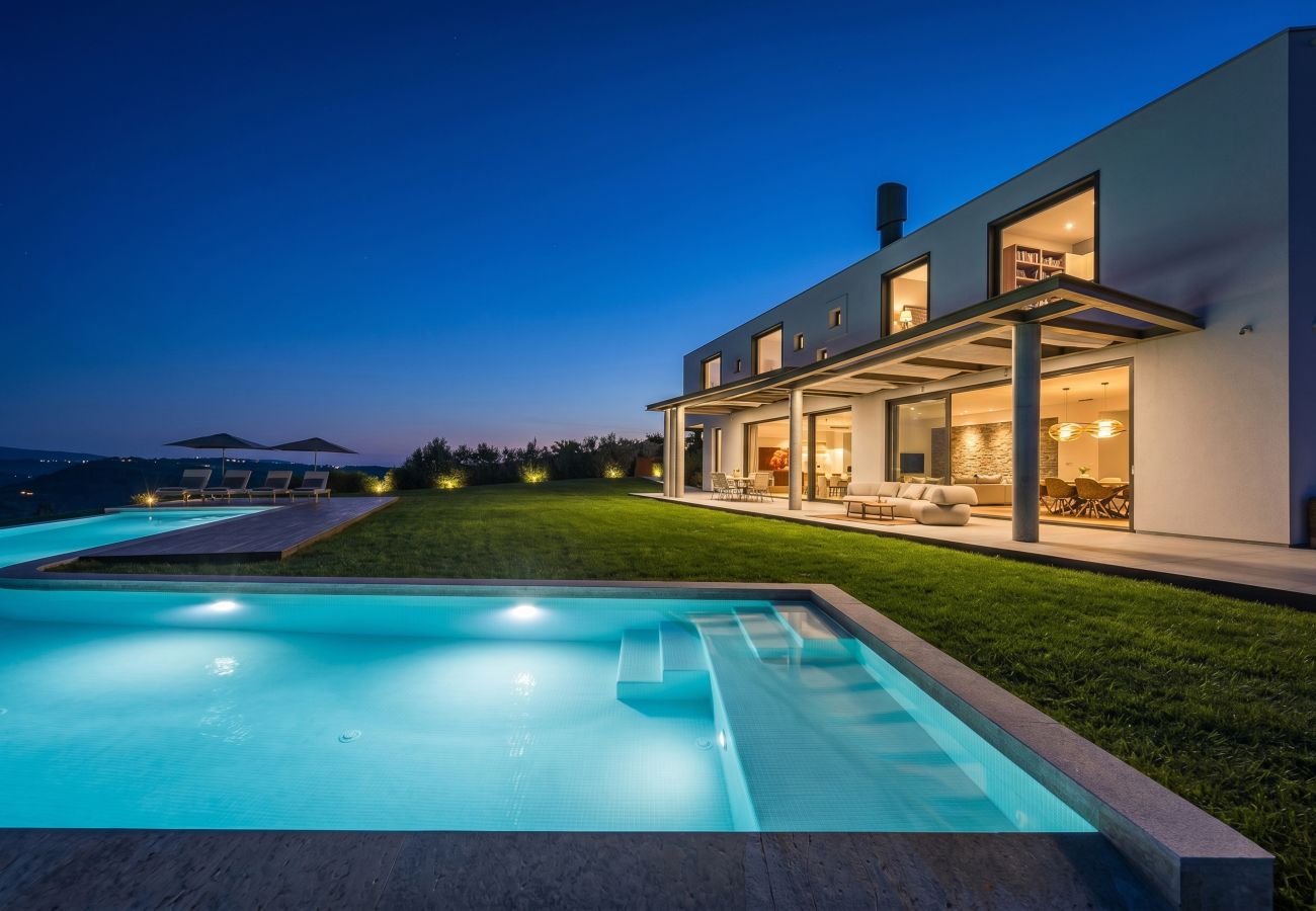 Villa a Pazin - Villa Vista Zamask for 7 persons near Motovun with 60 m2 heated pool, free bikes & panoramic view