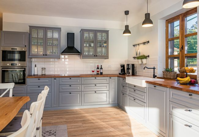 Villa in Sveti Kirin - Villa Rajana for 14 persons with kids playground & pool heating in Central Istria Villa in Sveti Kirin - Villa Rajana for 14 persons with kids playground & pool heating in Central Istria