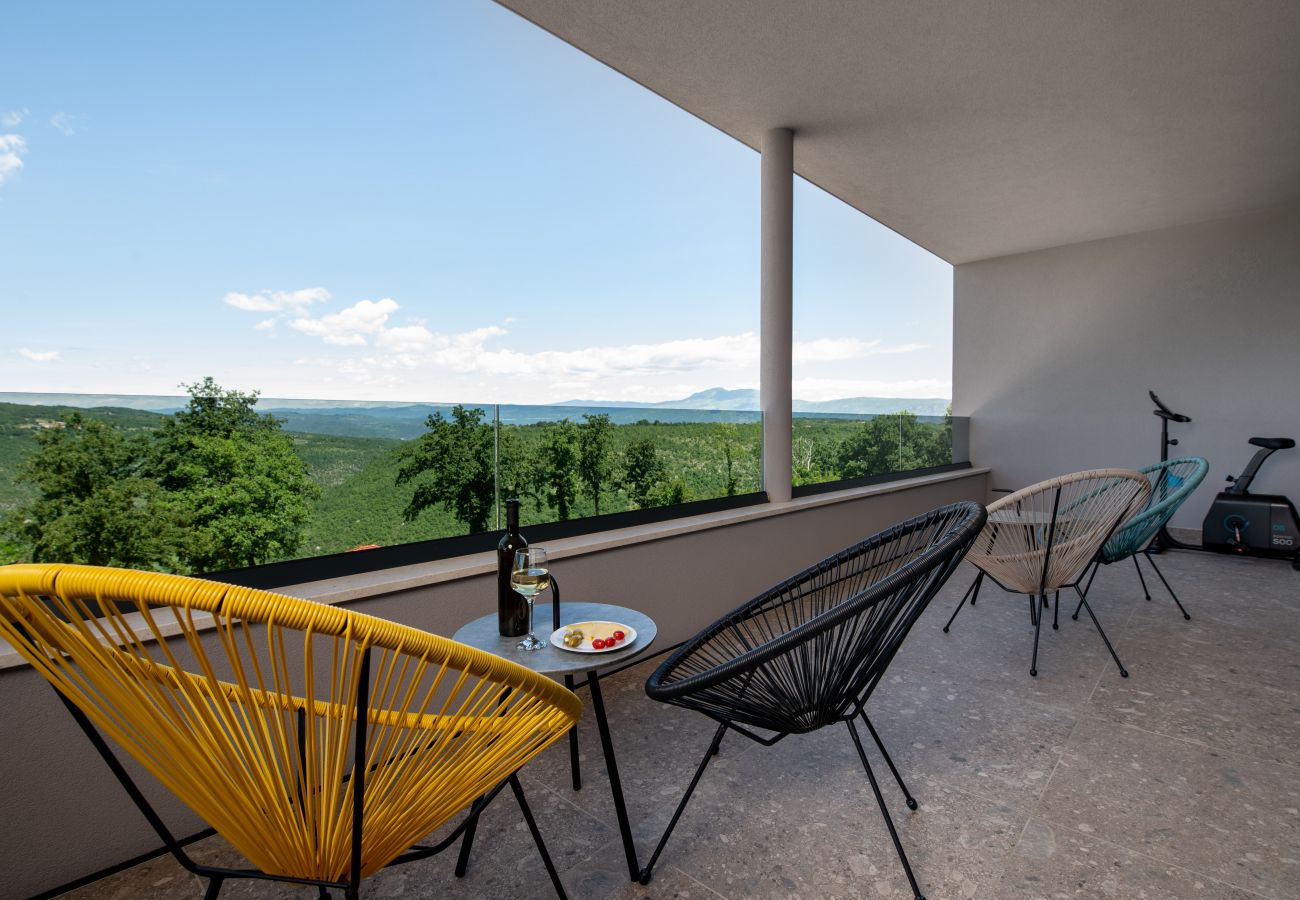 Villa in Sveta Nedelja - Luxury Villa Callista near Labin with kids playground, fitness and heated pool