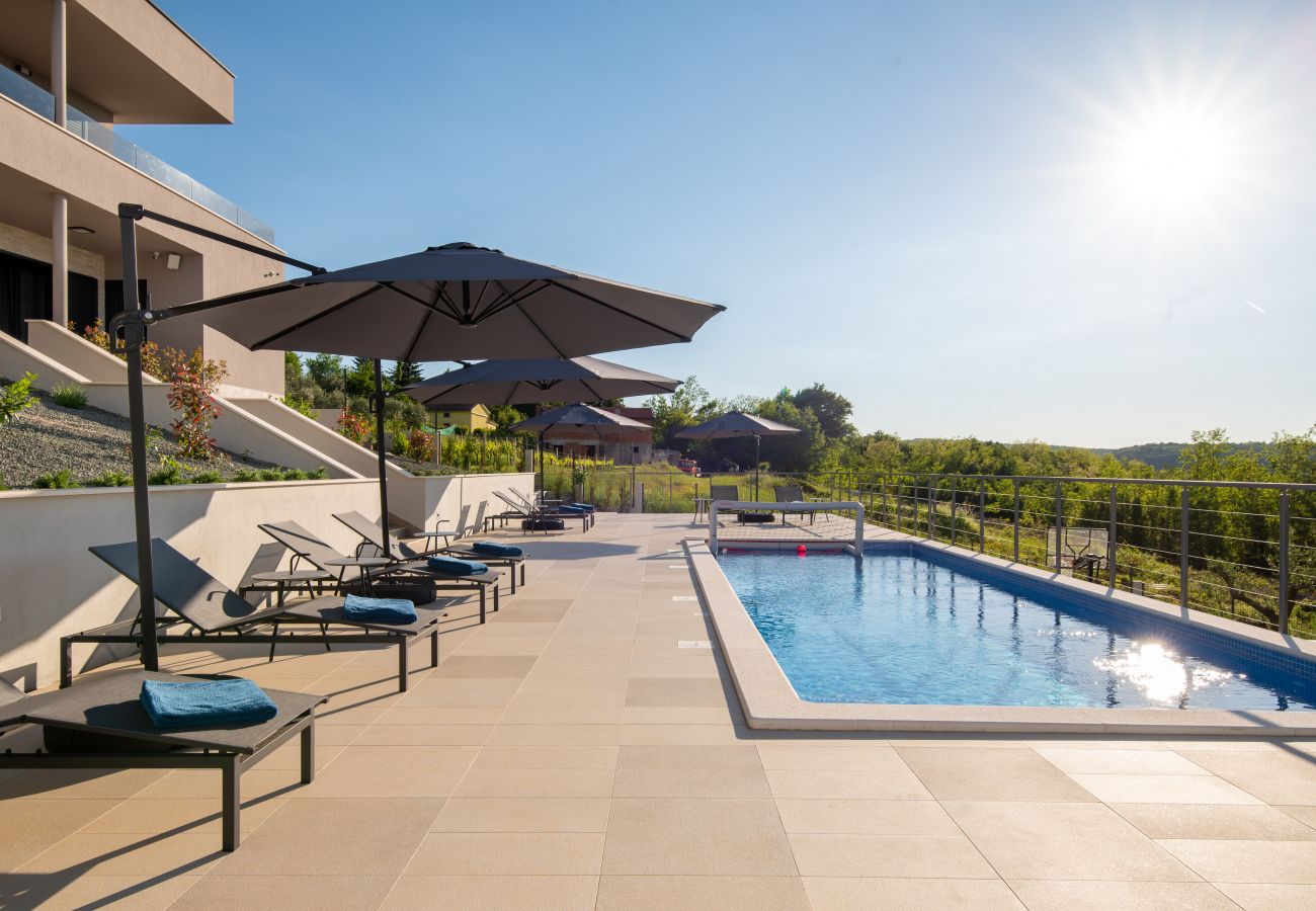 Villa in Sveta Nedelja - Luxury Villa Callista near Labin with kids playground, fitness and heated pool
