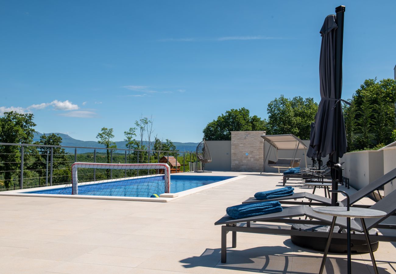 Villa in Sveta Nedelja - Luxury Villa Callista near Labin with kids playground, fitness and heated pool