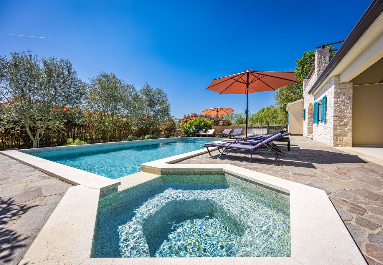 Villa in Mužini - Villa Martha in Central Istria with private pool - wellness / table tennis for 12 persons