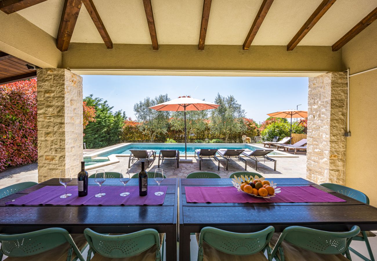 Villa in Mužini - Villa Martha in Central Istria with private pool - wellness / table tennis for 12 persons