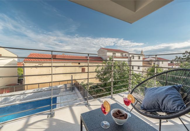 Villa in Ližnjan - Villa San for 6 persons in Medulin with fitness and only 2 km from the beach with sea view Villa in Ližnjan - Villa San for 6 persons in Medulin with fitness and only 2 km from the beach with sea view