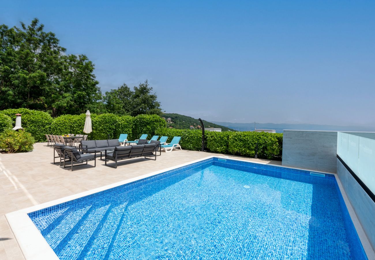 Villa in Opatija - Villa Sveti Petar in Opatija for 10 persons with sea view & whirlpool 
