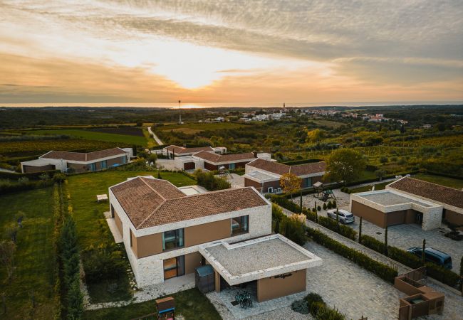 Villa in Brtonigla - Villa Vigneto near Novigrad for 15 persons with sea view and whirlpool