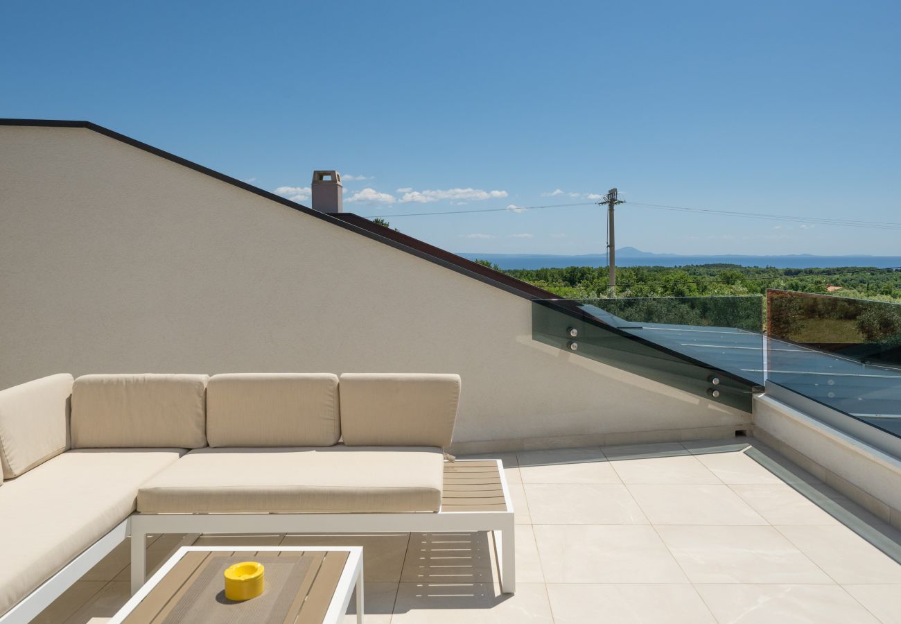 Villa in Krnica - Villa Posidonia near Pula with sea view and surrounded by olive trees