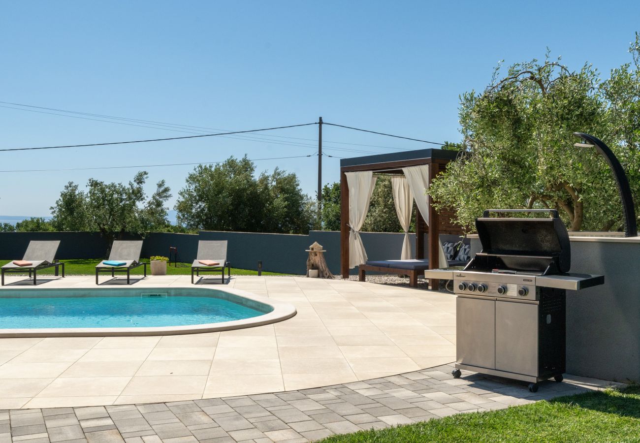 Villa in Krnica - Villa Posidonia near Pula with sea view and surrounded by olive trees