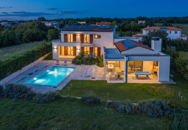 Villa in Štokovci - Villa Dora in Central Istria kids friendly with private pool and playground for 10 persons