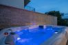 Villa in Medulin - Villa Bay II near Medulin for 9 people with heated pool - playground & whirpool only 100 meters from the beach Villa in Medulin - Villa Bay II near Medulin for 9 people with heated pool - playground & whirpool only 100 meters from the beach