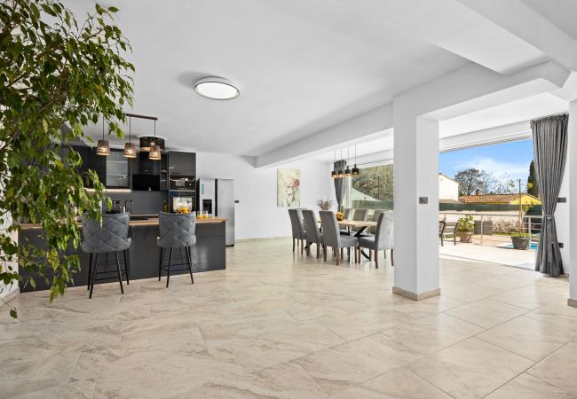 Villa in Kožljani - Villa Camelie near Barban for 10 people with playground for children, fitness & pet friendly Villa in Kožljani - Villa Camelie near Barban for 10 people with playground for children, fitness & pet friendly