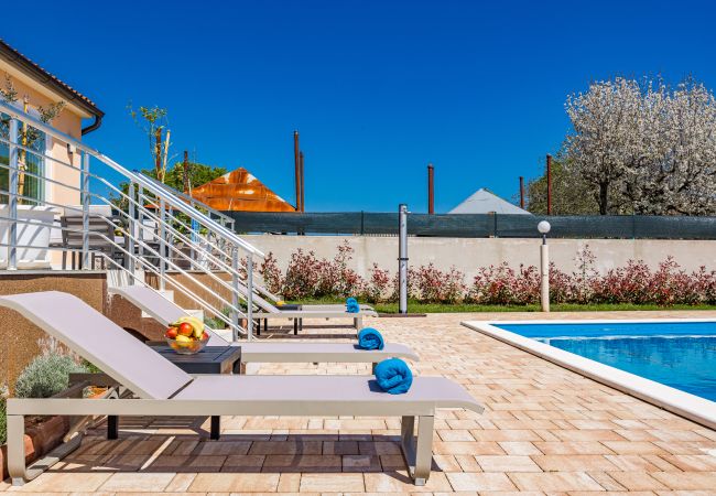 Villa in Kožljani - Villa Camelie near Barban for 10 people with playground for children, fitness & pet friendly Villa in Kožljani - Villa Camelie near Barban for 10 people with playground for children, fitness & pet friendly