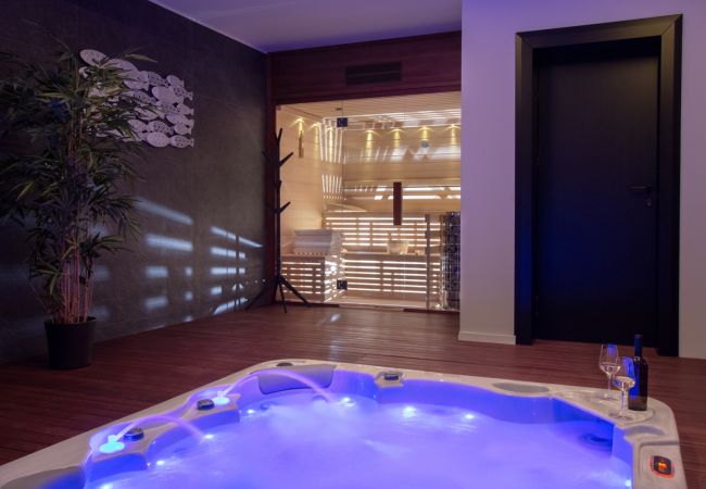 Villa in Nedešcina - Villa Valpinia for 8 people in Labin - Rabac with 40 m2 heated pool, indoor jacuzzi & sauna Villa in Nedešcina - Villa Valpinia for 8 people in Labin - Rabac with 40 m2 heated pool, indoor jacuzzi & sauna