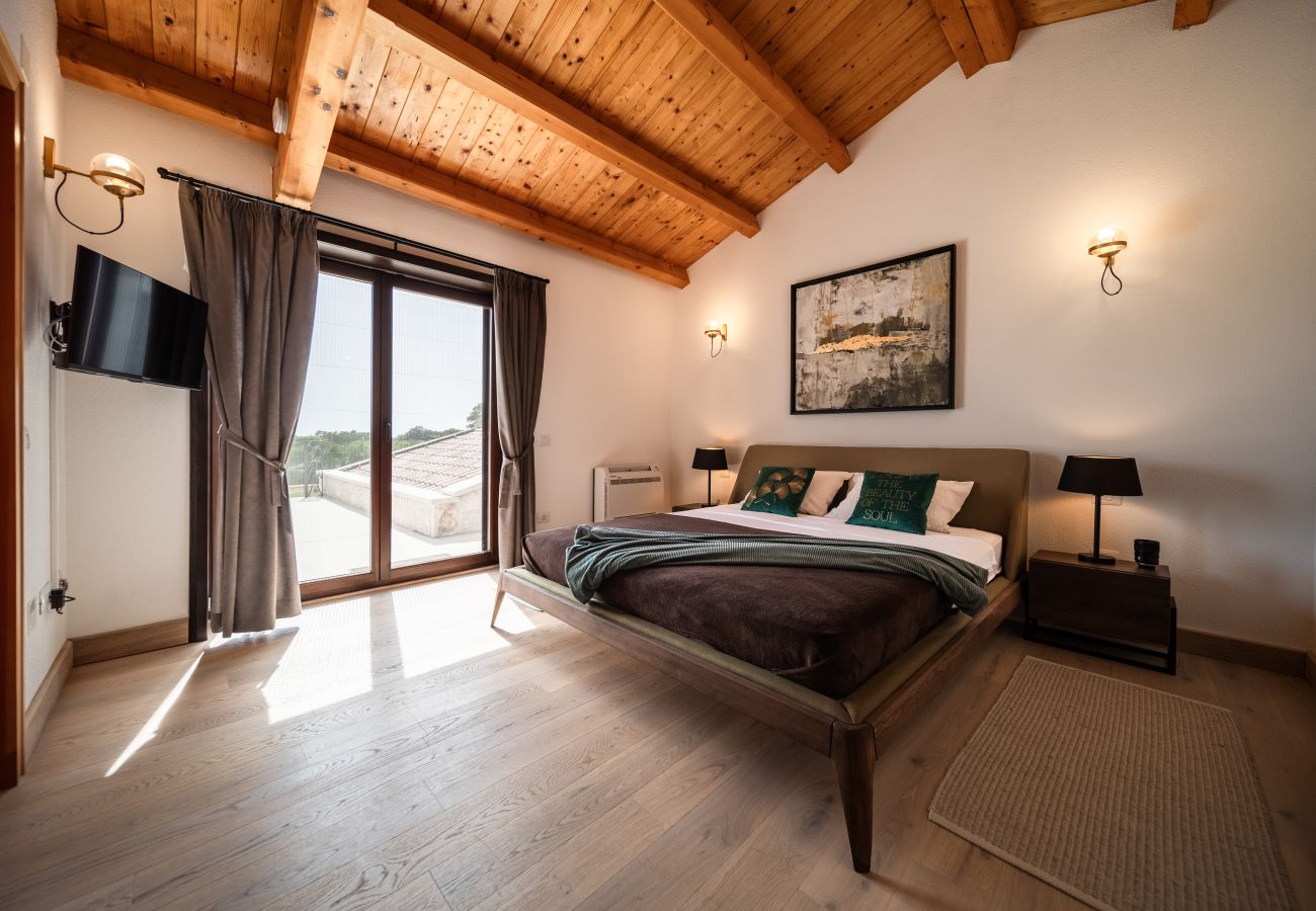 Villa in Hrboki - Villa Antea for 10 people near Barban with heated pool 75 m2 - welness & large garden