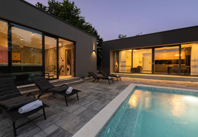 Villa in Sveta Nedelja - Villa Alison Deluxe Junior for 4 + 2 near Labin - Rabac with children playground, wellness & pet friendly Villa in Sveta Nedelja - Villa Alison Deluxe Junior for 4 + 2 near Labin - Rabac with children playground, wellness & pet friendly